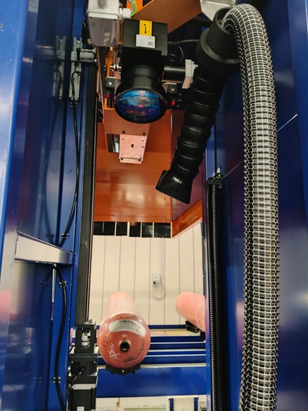 2024_aime_bombole_marcatrice-laser AIME SRL Dispositivo marcatura laser dati su ogiva bombole